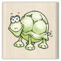 Image of Myrtle the Turtle Wood Mounted Rubber Stamp