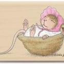 Image of Nap Time 02 Wood Mounted Rubber Stamp
