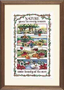 Image of Nature Gives Counted Cross Stitch Kit