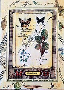 Image of Nature Journal Wood Mounted Rubber Stamp