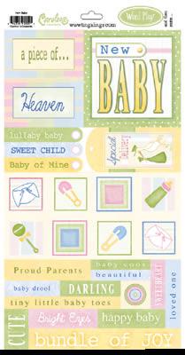 Image of New Baby Cardstock Sticker Sheet