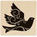 Image of Ornate Dove G1096 Wood Mounted Rubber Stamp