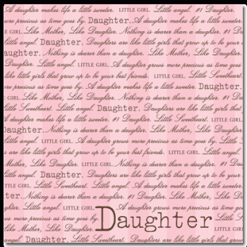 Image of Our Daughter Scrapbook Paper
