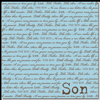 Image of Our Son Scrapbook Paper