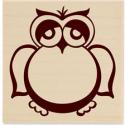Image of Owl F1198 Wood Mounted Rubber Stamp