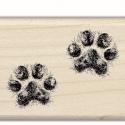 Image of Pair of Paws Wood Mounted Rubber Stamp 97779
