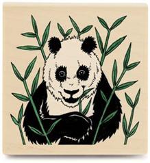 Image of Panda G1016 Wood Mounted Rubber Stamp