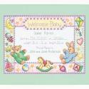 Image of Pastel Welcome Baby Counted Cross Stitch Kit