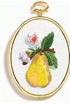 Image of Pear Crewel Embroidery