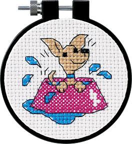Image of Perky Puppy Counted Cross Stitch Kit