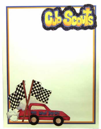 Image of Pinewood Derby Paper