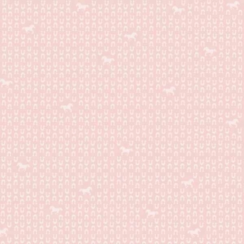 Image of Pink Horseshoes Scrapbook Paper