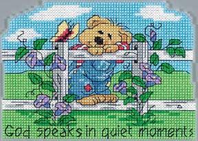 Image of Quiet Moments Counted Cross Stitch Kit 72852