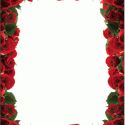 Image of Red Roses Border Letterhead