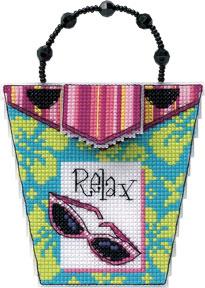 Image of Relax Counted Cross Stitch Kit 73058