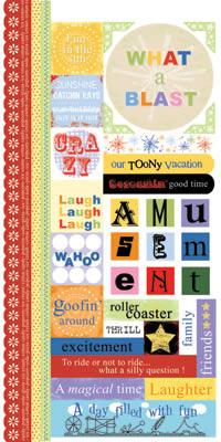 Image of Roller Coaster Cardstock Sticker Sheet