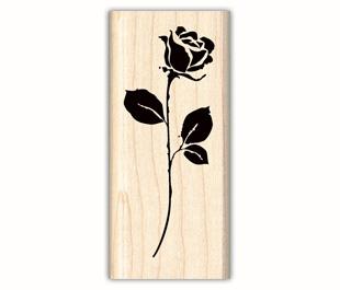 Image of Rose Wood Mounted Rubber Stamp 97490