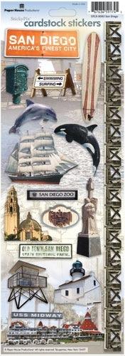 Image of San Diego Cardstock Sticker Sheet