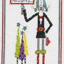 Image of Santa Define Naughty Counted Cross Stitch Kit