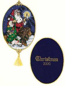 Image of Santa with Friends Gold Collection Cross Stitch Kit