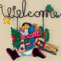 Image of Snow Fun Welcome Counted Cross Stitch Kit