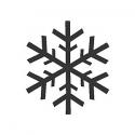 Image of Snowflake Wood Mounted Rubber Stamp