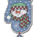 Image of Snowman Mitten Counted Cross Stitch Wizzer