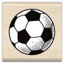 Image of Soccer Ball Wood Mounted Rubber Stamp 96511