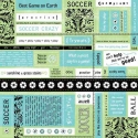 Image of Soccer Block Scrapbook Paper