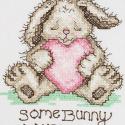 Image of Some Bunny Loves You Stamped Cross Stitch Kit