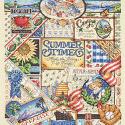 Image of Summer Sampler Counted Cross Stitch Kit