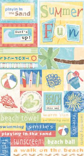 Image of Summer Fun Cardstock Sticker Sheet