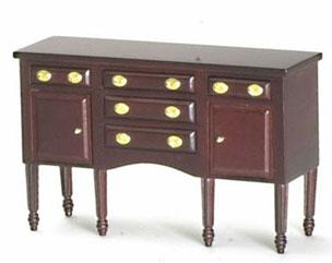 Image of Dollhouse Miniature Mahogany Buffet