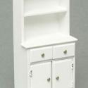 Image of Dollhouse Miniaure White Cabinet