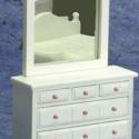 Image of Dollhouse Minaiture Dresser with Mirror