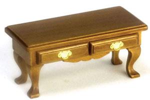 Image of Dollhouse Miniature Walnut Coffee Table