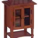 Image of Dollhouse Miniature Pecan Cabinet