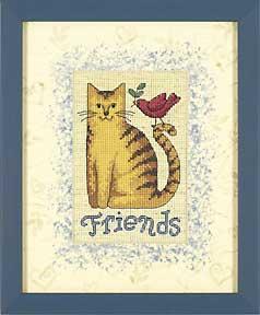 Image of Tabby's Friend Counted Cross Stitch Kit