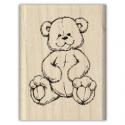 Image of Teddy Bear Wood Mounted Rubber Stamp 96468
