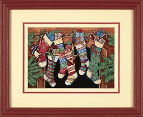 Image of The Stockings Were Hung Gold Collection Cross Stitch Kit