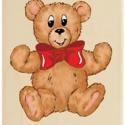 Image of This Much Bear KR1003 Wood Mounted Rubber Stamp