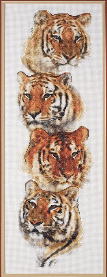 Image of Tiger Pack Counted Cross Stitch Kit