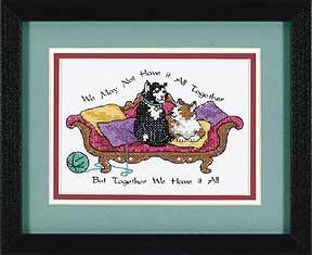 Image of Together We Have It Stamped Cross Stitch Kit