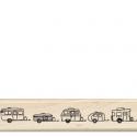 Image of Trailer Caravan Wood Mounted Rubber Stamp 98026