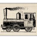 Image of Train Wood Mounted Rubber Stamp