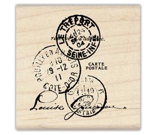 Image of Treport Postal Wood Mounted Rubber Stamp 96740