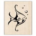Image of Tropical Fish Wood Mounted Rubber Stamp 95723