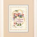 Image of United Hearts Wedding Record Counted Cross Stitch Kit