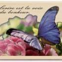 Image of Watercolor Butterfly Wood Mounted Rubber Stamp