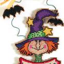 Image of Welcome Witch Whimsy Counted Cross Stitch Kit 72737